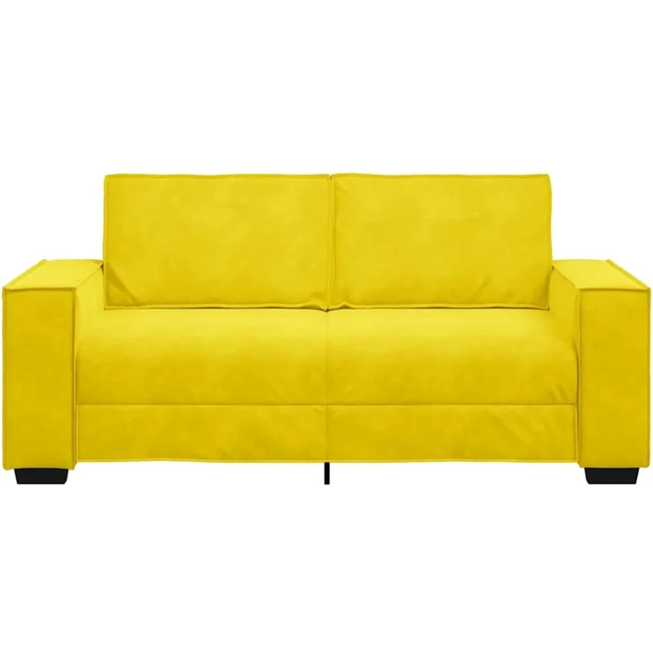 vidaXL 2-Sitzer-Sofa Gelb 180x78x84 cm Samt 4105026 – Bild 3