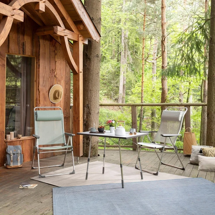 Lafuma Mobilier ALU Stuhl Cham XL, Batyline, Rye II, 67,5 x 68 x 111 cm – Bild 2