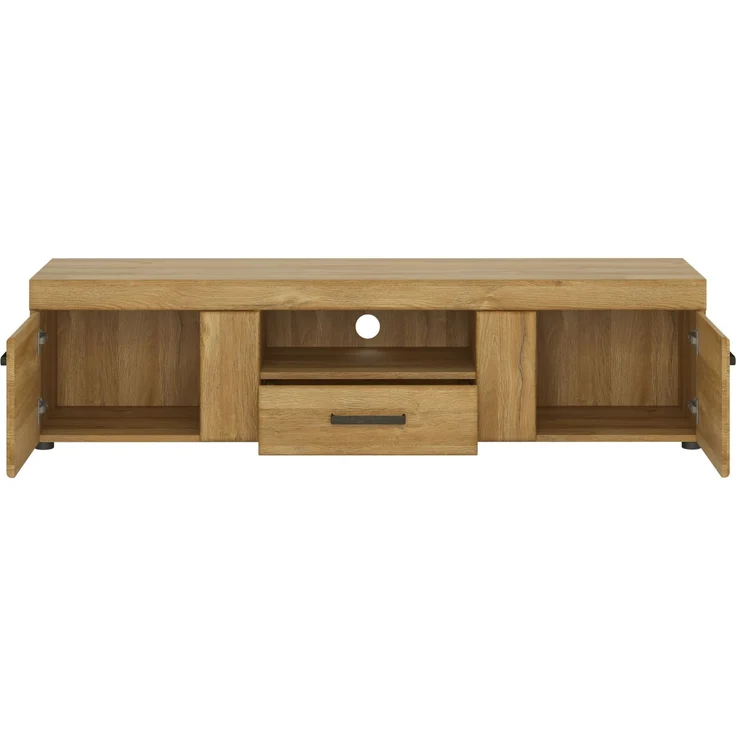 Lowboard >CORTINA< in Grandson Eiche Dekor - 156,8x39,8x40,9 (BxHxT) – Bild 2