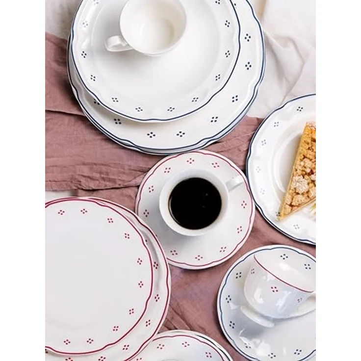 MÄSER Kaffeeservice Lova (18-tlg), 6 Personen, Porzellan, mit dekorativem Punktmuster – Bild 6