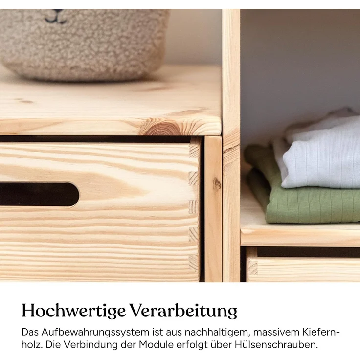Ehrenkind Kinderregal Aufbewahrungssystem für das Kinderzimmer aus hochwertigem Holz, Modularer Aufbau, individuell kombinierbar – Bild 6