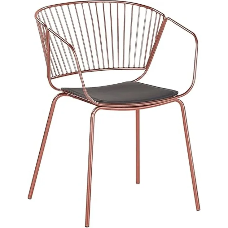Metallstuhl kupfer 2er Set RIGBY