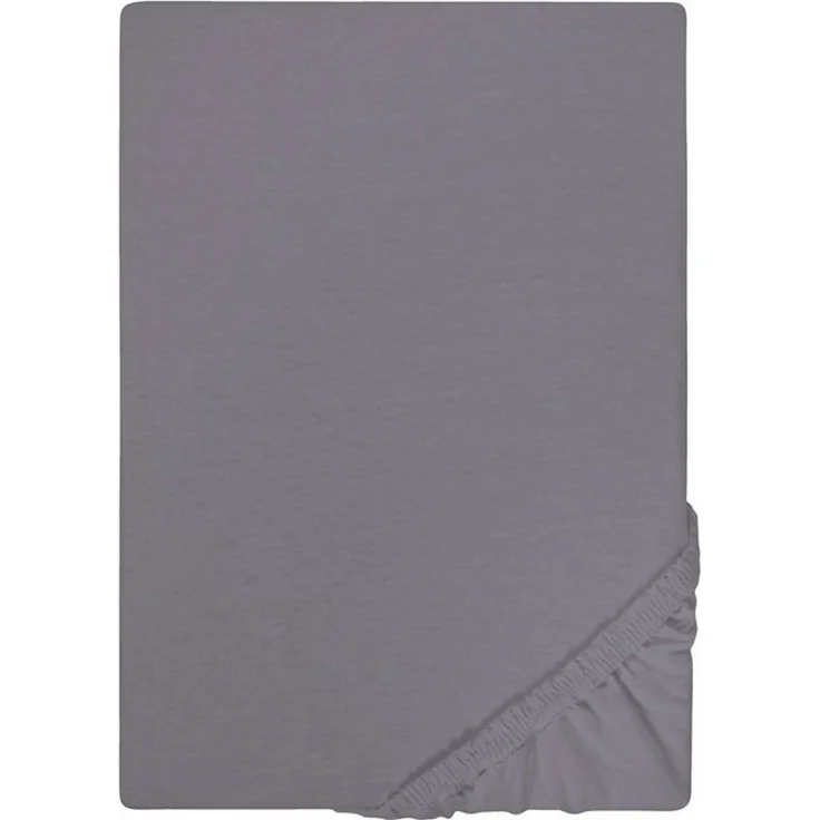 Castell Jersey-Stretch-Spannbetttuch, Silbergrau, 1x 180x200 cm - 200x200 cm, 180x200 cm – Bild 4