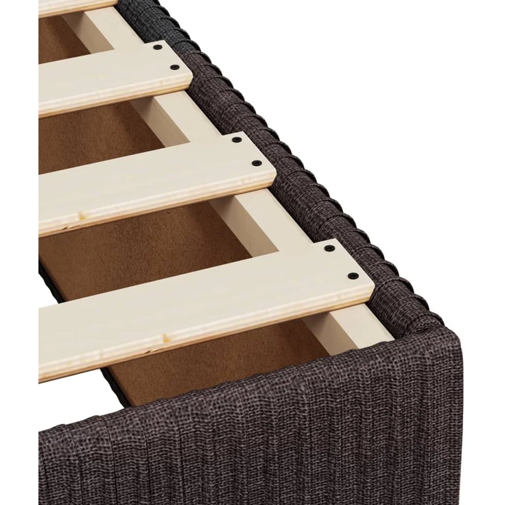 vidaXL Boxspringbett mit Matratze Dunkelbraun 140x190 cm Stoff 3287461 – Bild 11
