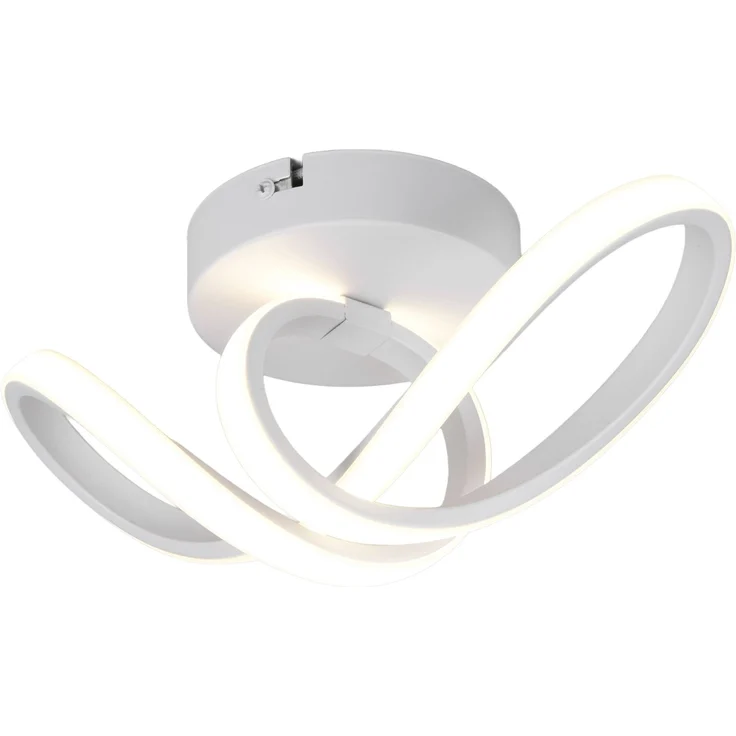 LED Decken- und Wandleuchte RUSA Metall in Weiß, Breite 28cm – Bild 2
