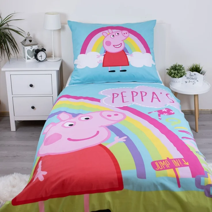 Peppa Pig Bettwäsche-Set "PEP016" Kinder Bettgarnitur 140×200 + 70×90 cm – Bild 2