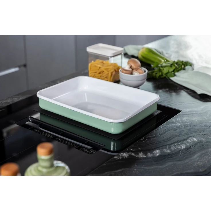 Sallys Herd-Abdeckplatte Induktionsmatte: Kochfeldschutz, Antirutsch, bis 230°C, Silikon, Eckig 36,5 x 27 cm, Platinum-Silikon – Bild 3