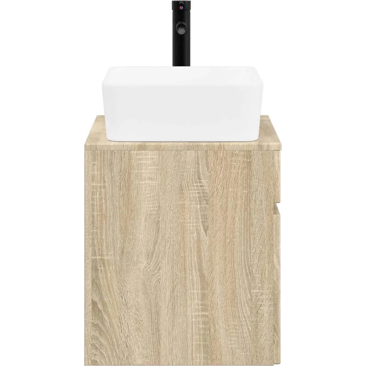 vidaXL Waschbeckenschrank Sonoma-Eiche 59 x 44,5 x 80 cm Holzwerkstoff 3404302 – Bild 6