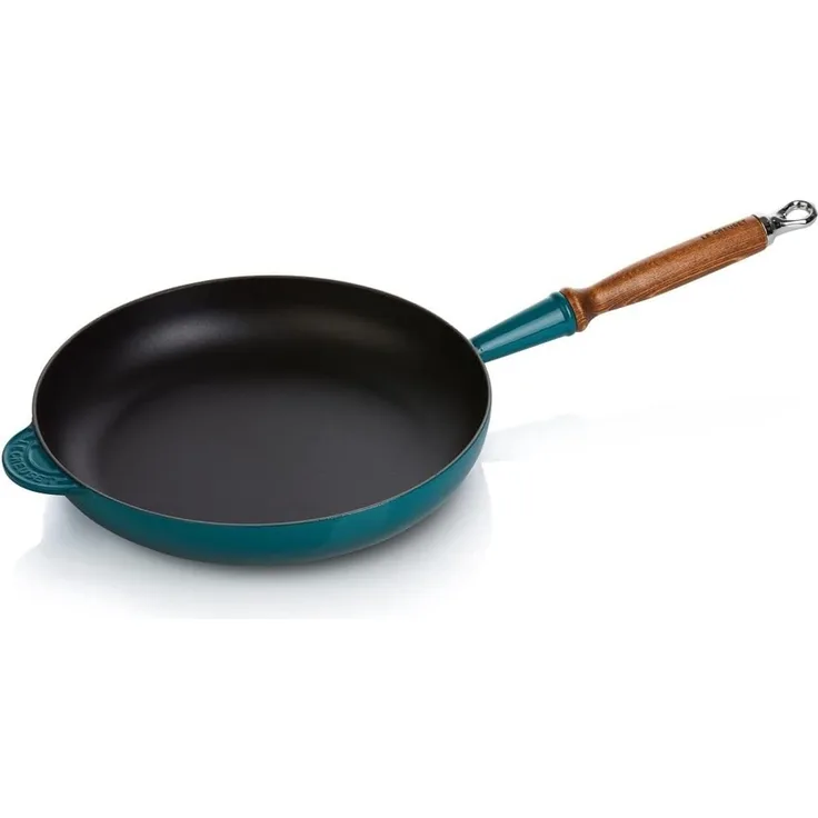 Bratpfanne 28 cm Deep Teal Gusseisen Le Creuset Pfanne - GasElektro geeignet, Spülmaschinengeeignet