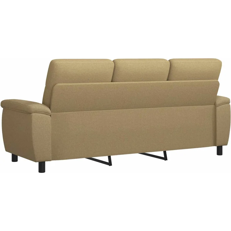 vidaXL Sofa Hellbraun 214 x 90 x 95 cm Stoff 42040982 – Bild 4