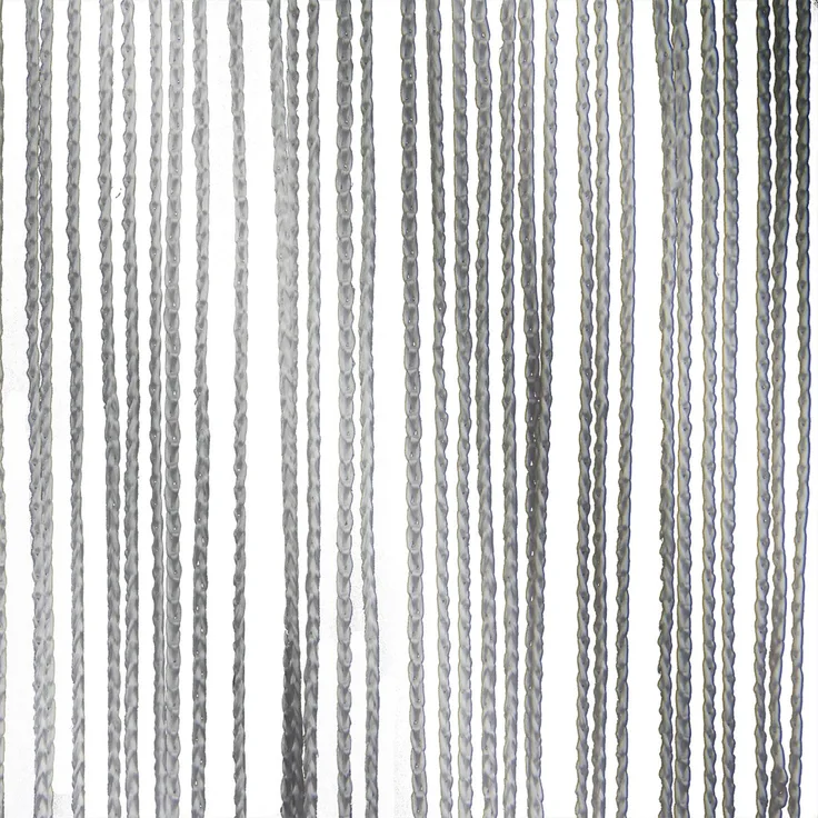 WENTEX String Curtain Grau, 220 Gramm/m² 300 x 600 cm (B x H) – ungefalten