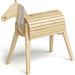 Bellabino 'Hari' Outdoor-Spielpferd, natur lackiert, Kiefer massiv, mit Mähne und Schweif, ab 3 Jahren, wetterfest