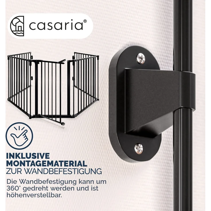 CASARIA® 2x Kaminschutzgitter mit Sicherheitstür – Bild 9