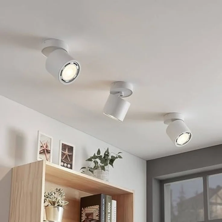 Arcchio Deckenstrahler Mabel, Metall, Weiß IP20, 1 x 20 W LED GU10 ES111 – Bild 3
