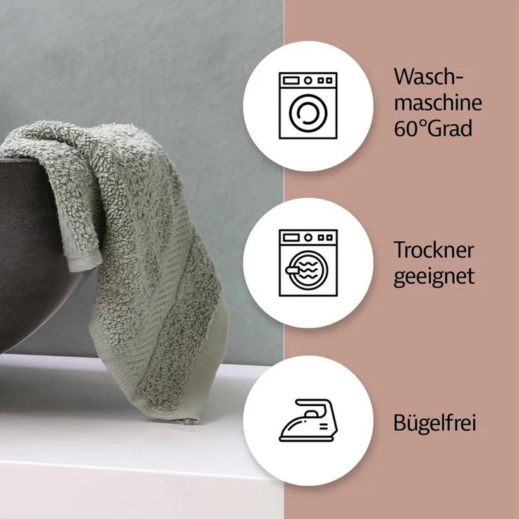 Zestri Handtücher mit Bambusfasern Handtücherset, saugstark weich, Frottee, Duschtuch 2er-Set, Duschtuch Saunahandtuch Gästehandtücher Badetuch Handtücher Set – Bild 4