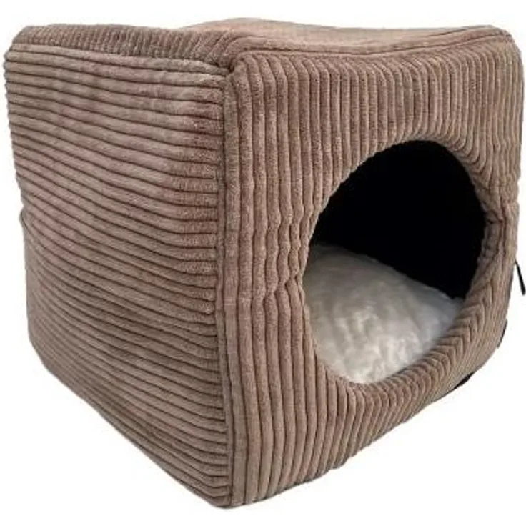 Lebon Katzenhöhle Cubo 40 x 40 cm braun