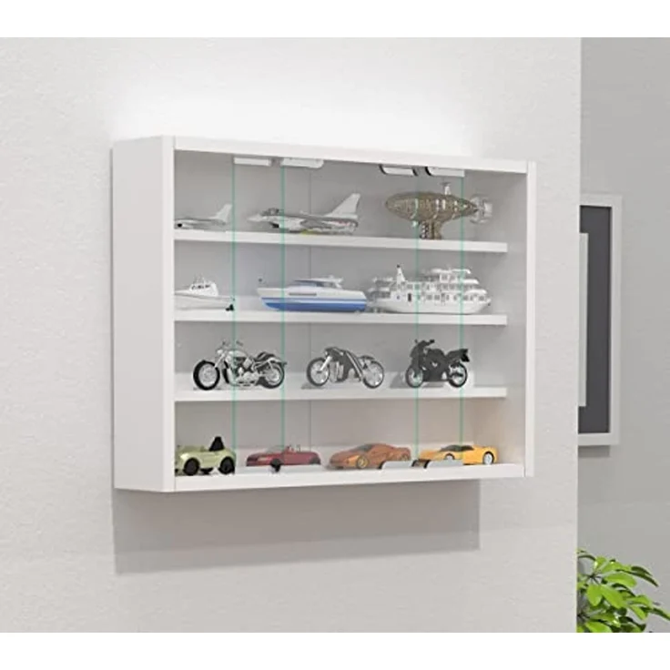 VCM Wandvitrine Agisa 918273 Weiß H. 40 x B. 57 x T. 10 cm – Bild 2