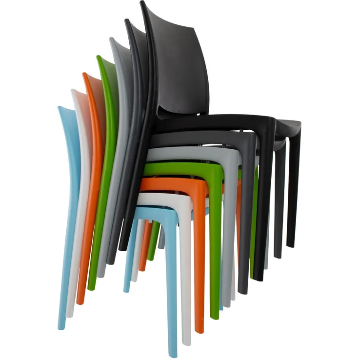 CLP 2er Set Stapelstühle Maya bis zu 130 kg belastbar,oliv – Bild 9