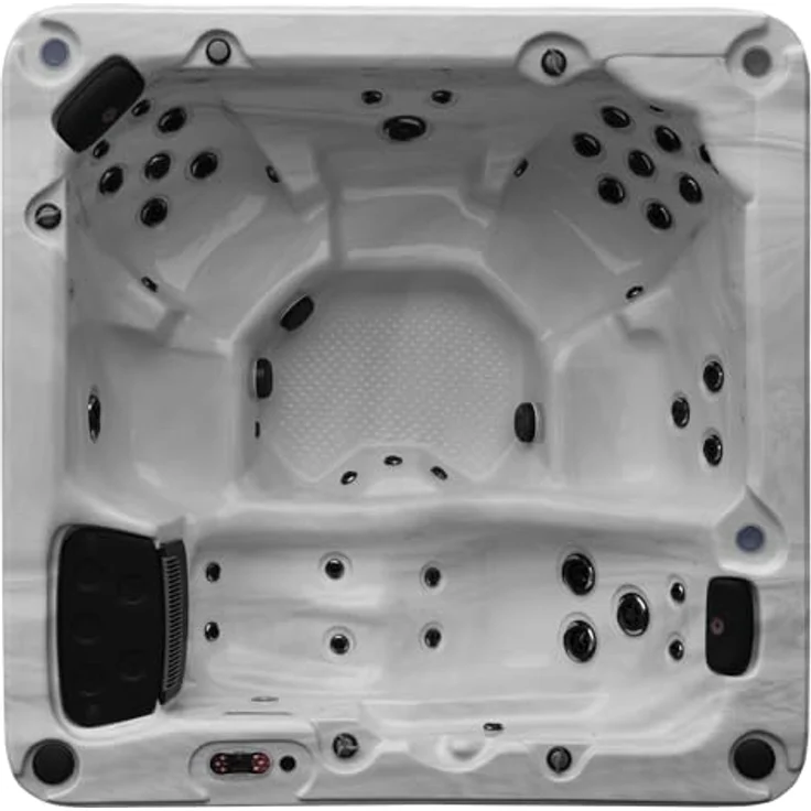 Canadian Spa Company Thunder Bay 6-Personen Whirlpool, mit 44 Massagedüsen, LED-Beleuchtung, Wasserfall und Bluetooth-Musiksystem – Bild 3