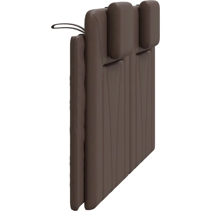 vidaXL Kopfteil-Kissen Braun 120 cm Kunstleder 374783 – Bild 6