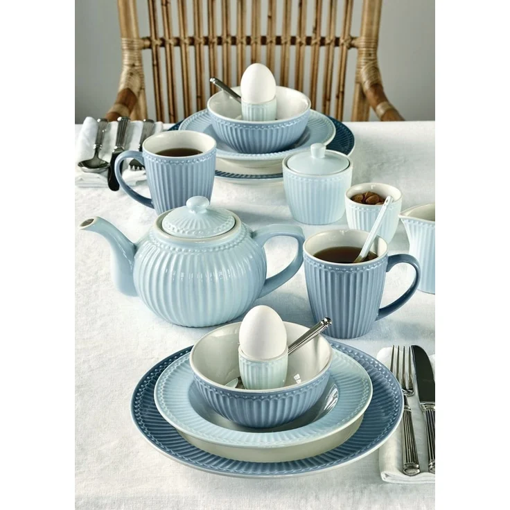 Greengate Becher Alice Becher mit Henkel pale blue 0,4 l, Stoneware – Bild 3