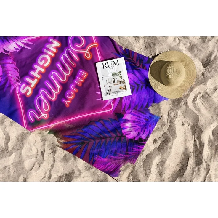 Mijolnir 'Enjoy Summer Night 90' Strandtuch, Mehrfarbig, 90 x 150 cm – Bild 5