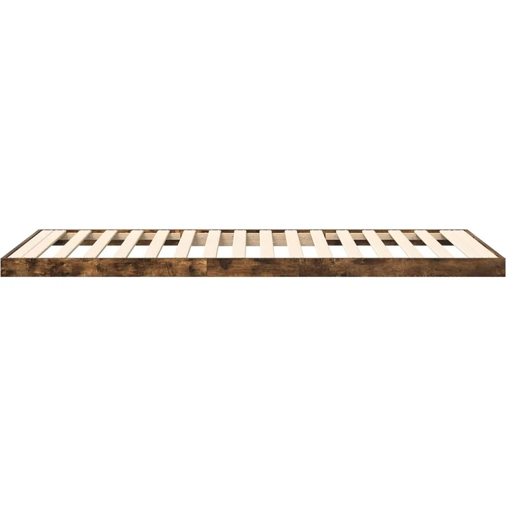 vidaXL Bodenbettrahmen, Holz Eiche Braun, 76,5x200 cm – Bild 7