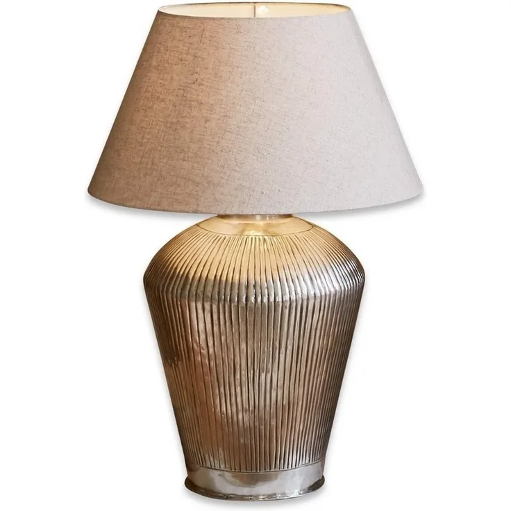 Mirabeau Tischleuchte Tischlampe Caulières creme/antiksilber