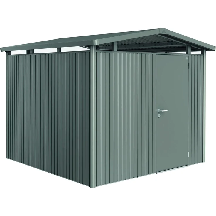 Biohort Gerätehaus Panorama, P4: 273 x 278 x 227 (b x t xh) cm, quarzgrau-metallic – Bild 1