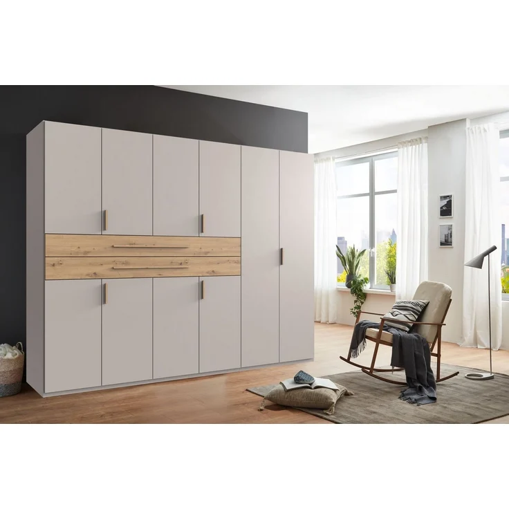 Wimex Drehtürenschrank Digit Kleiderschrank wahlweise mit oder ohne Spiegel (Schlafzimmer Schrank Bestseller im modernem Design) erhältlich in den Breiten 225cm oder 270cm (mit 8 oder 10 Türen) – Bild 2