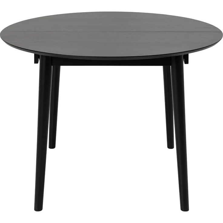 ACTONA GROUP Esstisch Montreux Tisch, Esszimmertisch, schwarz lackiertes Eichenfurnier, Schmetterlingsauszug, Blattablage – Bild 4