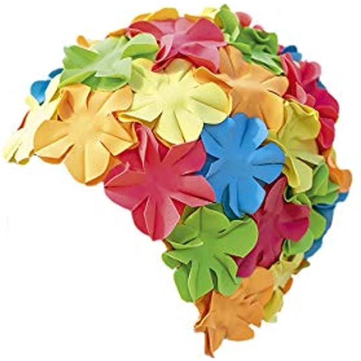 Fashy - Badehaube Gummibadehaube Blüten Bunt (3191-01) Badekappe Gummi – Bild 3