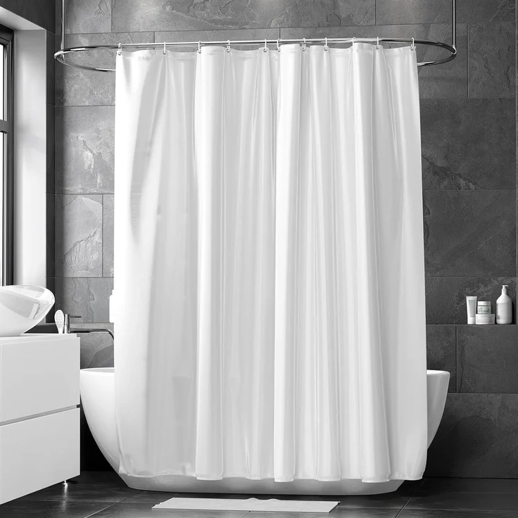 Duschvorhang REDKEY 120x200cm Anti-schimmel Waschbar PVC Textil Antibakteriell – Bild 7