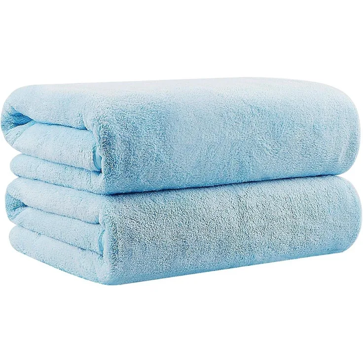 Badetuch Set 68x137cm Weiche Saugfähige Mikrofaser Handtücher Sport Yoga Fitness
