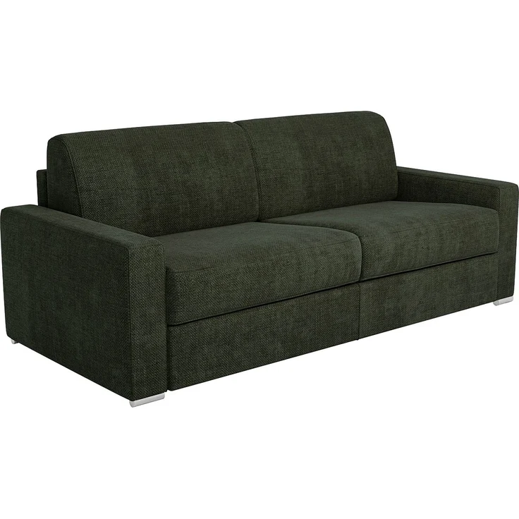 Vente-unique - CALITO - Schlafsofa - Plastik - Kunststoff (PVC), Metall - Grün - 214 x 223 x 85 cm – Bild 5