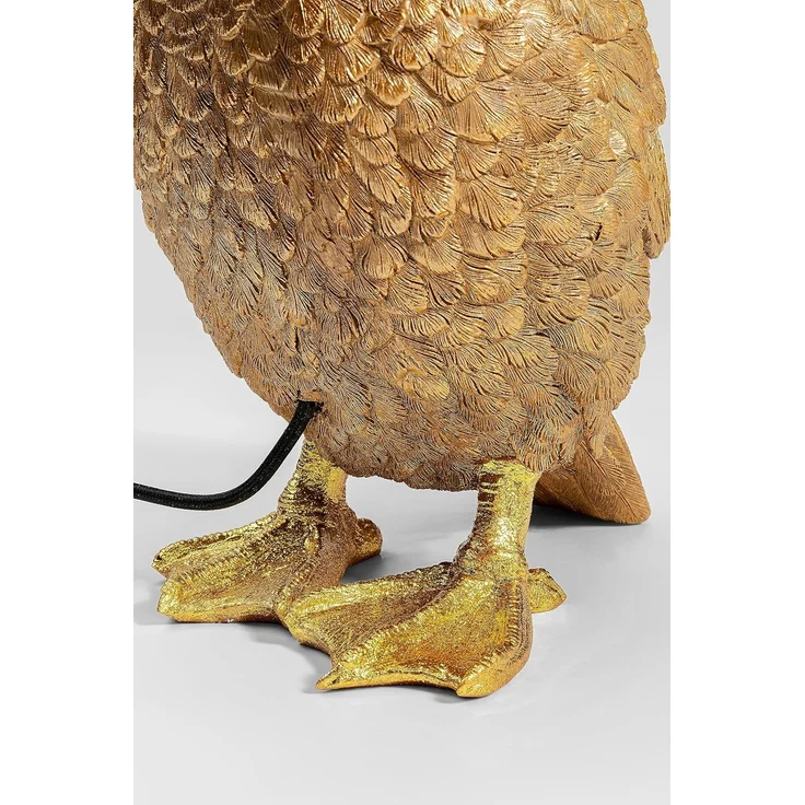 Kare Design Tischlampe Animal Duck Gold/Braun, Entenleuchte, Tiermotiv, Dekoleuchte, Tischleuchte, Schreibtischlampe Kinder, Lampe für Wohnzimmer, Schlafzimmer, 53 x 31 x 31 cm (H/B/T) – Bild 8
