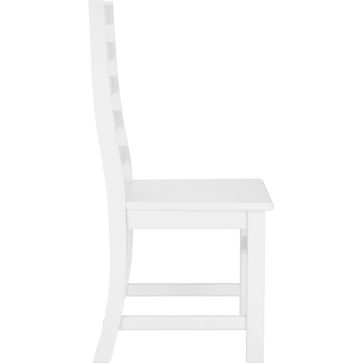 Weißer Stuhl Eris Küchenstuhl Massivholzstuhl Esszimmerstuhl 90.71-21 W – Bild 6