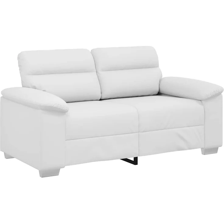 vidaXL 2-Sitzer-Sofa Weiß 160x81x84 cm Kunstleder 4105338 – Bild 1