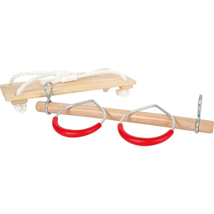 Legler small foot Schaukel-Set 3 in 1, Turnringe, Trapez, Brettschaukel, Kinder Schaukel, 11908 – Bild 2