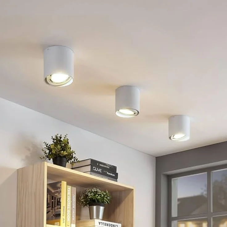 Arcchio Strahler Mabel, moderne Deckenlampe in Weiß, 1-flammig, GU10, Aluminium, ideal als Küchenleuchte – Bild 4