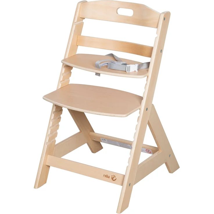 roba Babyhochstuhl Liv Up inkl. Hochstuhl Organizer - Kinderhochstuhl aus FSC zertifizierte, Holz - ab 6 Monaten - bis 70 kg belastbar - Natur – Bild 7