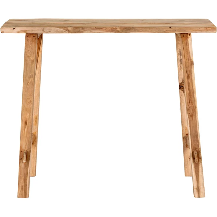 House Nordic Konsolentisch, Teakholz, natur, 90x30x80 cm – Bild 2