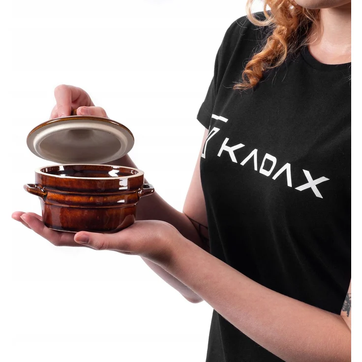KADAX Schmalztopf mit Deckel, Steingut, 0,3 l – Bild 7