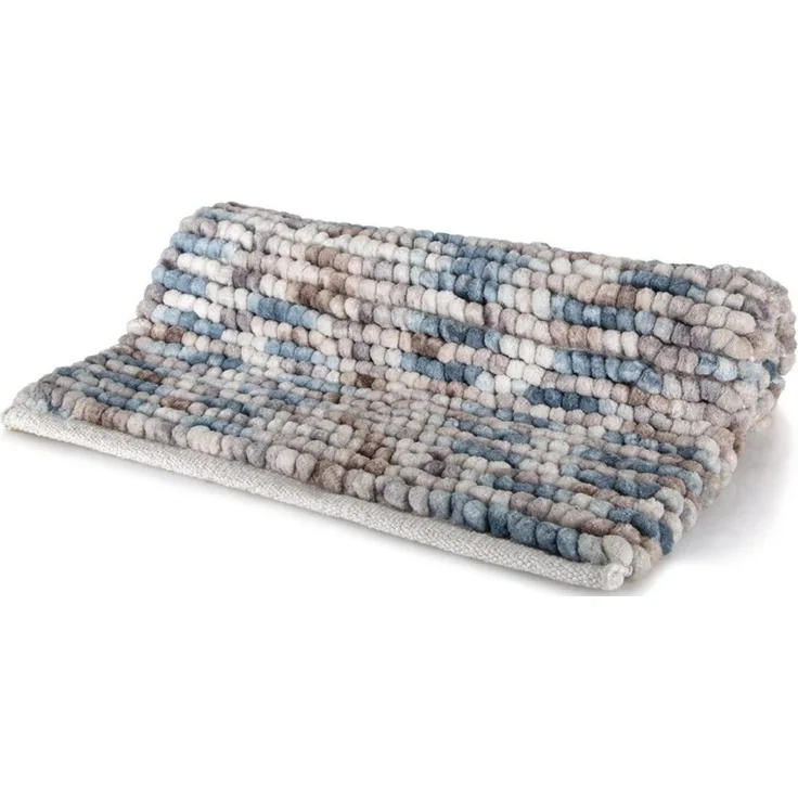 Spirella 'Kito' Badteppich Badematte Duschvorleger Mikrofaser Hochflor | flauschig | rutschhemmend | geeignet für Fußbodenheizung | 55x65 cm | Berry