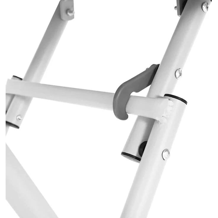 vidaXL Bistrotisch Weiß 55 x 55 x 72,5 cm Pulverbeschichteter Stahl 42002944 – Bild 8