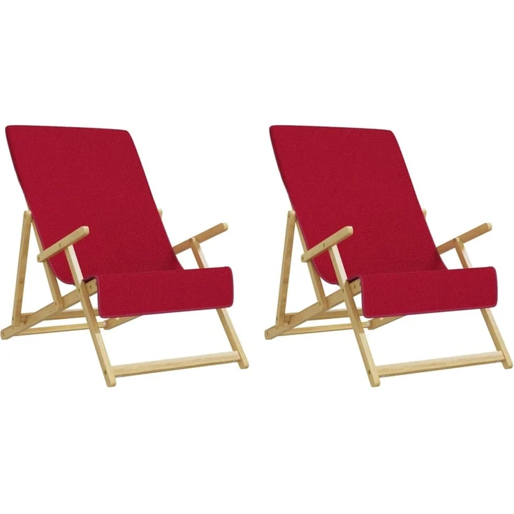 vidaXL Strandtücher 2 Stk. Burgunder 60x135 cm Stoff 400 GSM 362675 – Bild 4