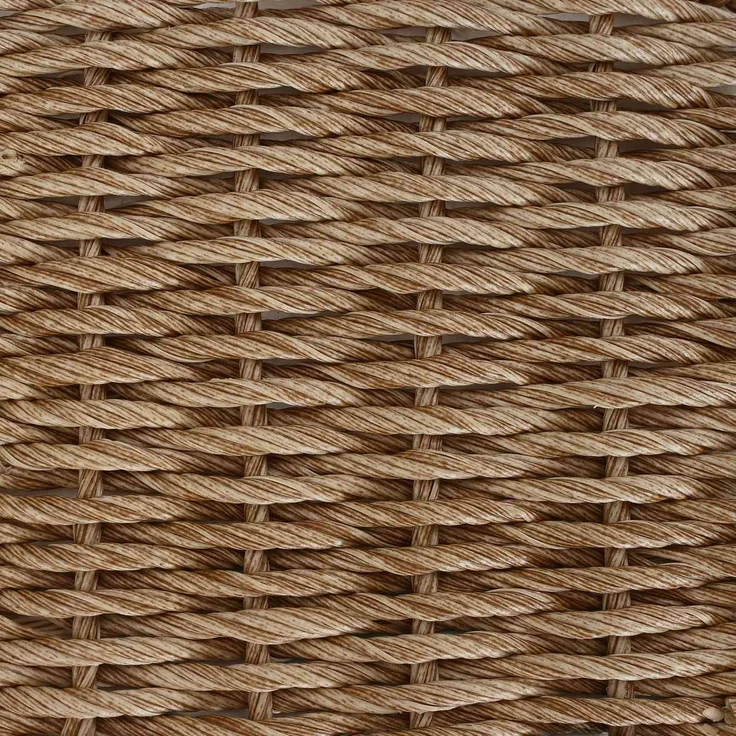 vidaXL Garten Essgruppe mit Kissen 3 pcs Beige und Creme Poly-Rattan 42026752 – Bild 8