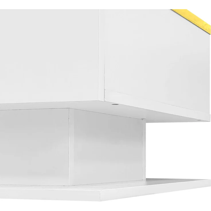 Couchtisch 90x50 cm Hochglanz Weiss LED Beleuchtung App Steuerung 16 Farben Glasplatte Wohnzimmer – Bild 8
