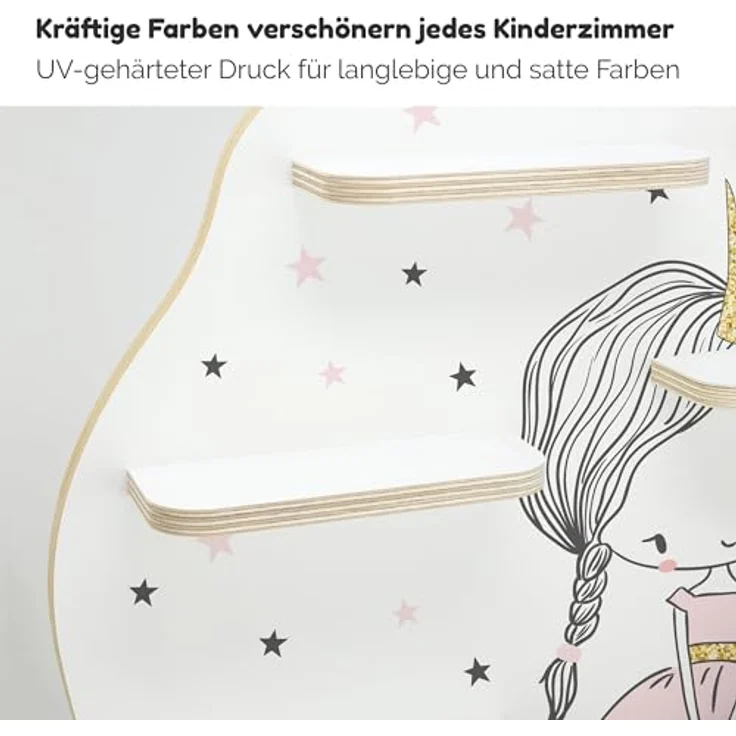 stadtecken Kinder Regal für Musikbox I Geeignet für die Toniebox und ca. 50 Tonies I Perfekte Aufbewahrung für Kinderzimmer I zum Aufstellen oder Aufhängen (Blumenprinzessin, Groß) – Bild 6