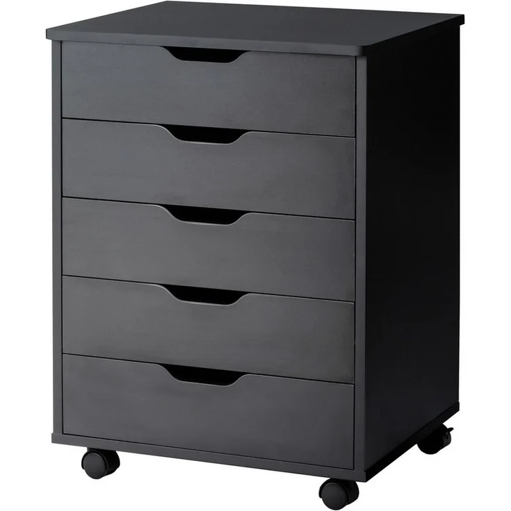 COSTWAY Rollcontainer, Bürocontainer mit Rollen, Schubladen, 49,5x41x66,5cm – Bild 5